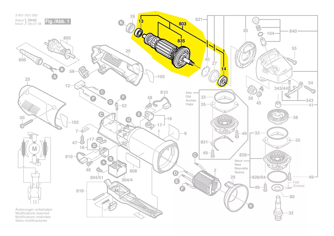 Induit BOSCH réf. 1 604 010 633